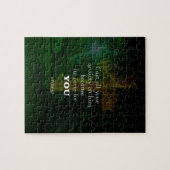 1ペテロ5:7聖書の詩を高める引用文 ジグソーパズル (横)