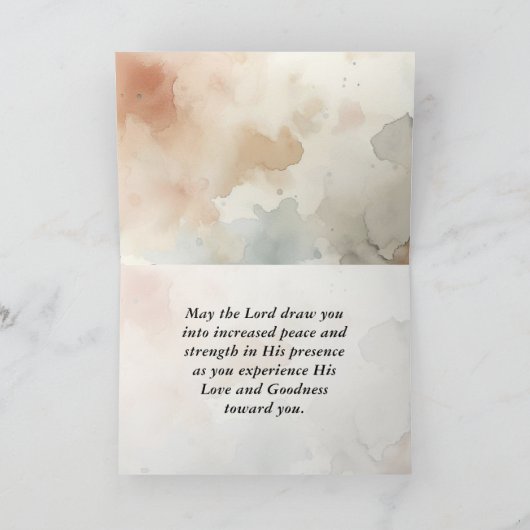 1ペテロ5:7 すべての不安を神にゆだねなさい 聖書の言葉 カード (内部)