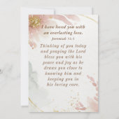 1ペテロ5:7 すべての思いを彼にゆだねなさい 聖書カード カード (裏面)