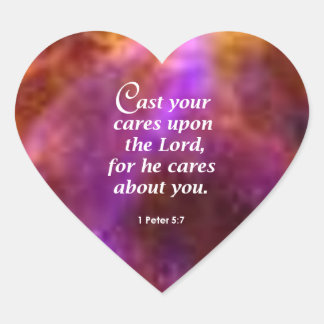 1ペテロ5:7 ハートシール