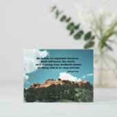 1ペテロ5:8しらふでなさい、警戒しなさい。なぜなら….. ポストカード (スタンド正面)