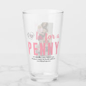 1ペニーの飲み物グラスを取りに タンブラーグラス (正面)