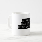 1ペニー救 コーヒーマグカップ (正面左)