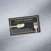 1ページにペストリーeucalyptus葉スプーン マグネット名刺 (インサイチュ)