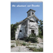 1ページ12ヶ月カレンダー、古いものと放棄された物 カレンダー (カバー)