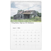 1ページ12ヶ月カレンダー、古いものと放棄された物 カレンダー (3月 2026)