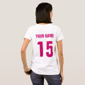#1ホッケーコーチ、バックカスタムプリント Tシャツ (裏面フル)