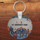 #1ホッケーパパキーチェーン キーホルダー (正面)