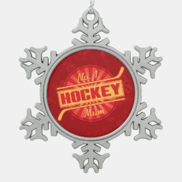 1ホッケームクリスマスツリーの装飾 スノーフレークピューターオーナメント