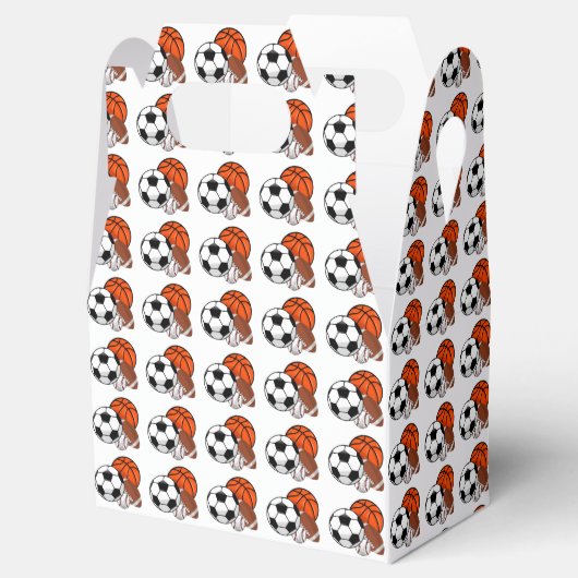 1ボールスポーツテーマ少年の誕生日 フェイバーボックス (オープン)