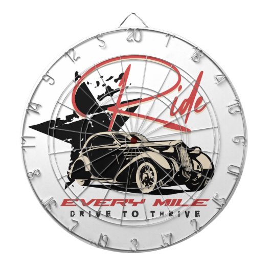 1マイルごとに乗る ダーツボード (正面)