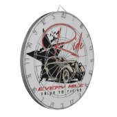 1マイルごとに乗る ダーツボード (正面左)