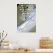 1マイルの道を行く飛行機は1マイルを取る ポスター (キッチン)