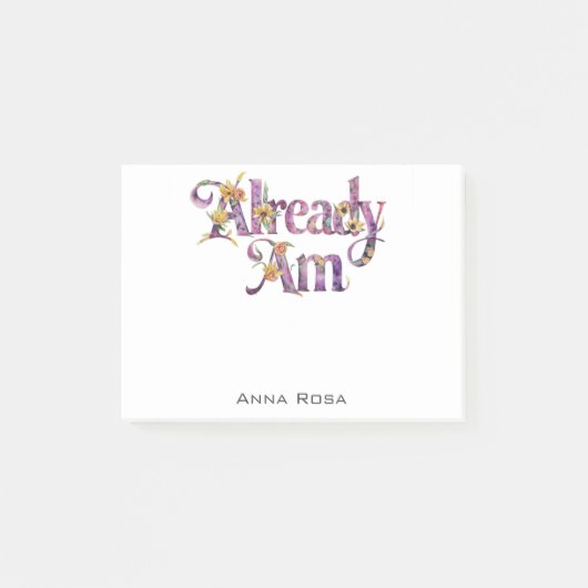 *~* 1マニフェストAP85フローラ感謝AM ポストイット (正面)