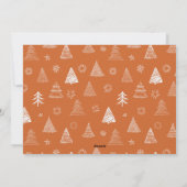 1ミニマルフォトネイビーさび夕暮れクリスマススピリット シーズンカード (裏面)