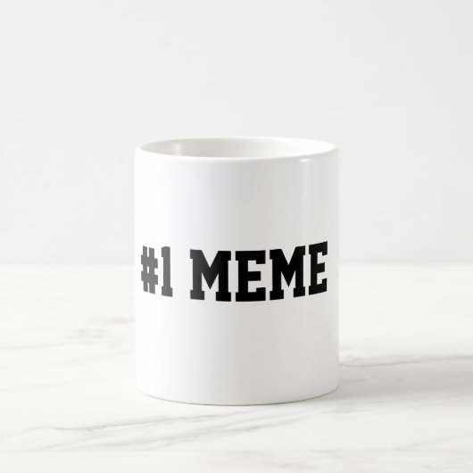 #1ミームのマグ コーヒーマグカップ (中央)