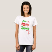 1メリーなShirt Christmas Mom Cuteママの休日 Tシャツ (正面フル)