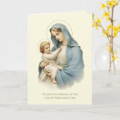 1メリーイエスを愛した記念日の死 カード (黄色い花)