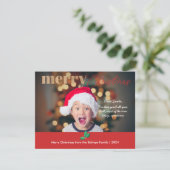 1メリーモダンクリスマス親愛サンタ シーズンカード (スタンド正面)