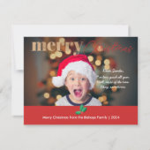 1メリーモダンクリスマス親愛サンタ シーズンカード (正面)