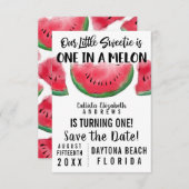 1メロンウォーター色のスイカ1歳 セーブザデート (正面/裏面)