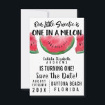1メロンウォーター色のスイカ1歳 セーブザデート<br><div class="desc">この可愛カッコいいい、スイカユニークーをテーマにした最初の誕生日パーティーSave the Date cardは、あなたの小さな恋人のための完璧な選択である。デザインは手描きで手のひら絵を描し赤い水の色を半分にスライスし、4分の1のスイカのフルーツを黒いタイポグラフィと一緒にカスタムスライスした。引用文は「私たちの小さな恋人はメロンの中の一人だ…」と言う。 これは素晴らし夏への招待であり、愛する人に最適でモダンすアート、そしてデザインのスタイルシンプル。***重要なデザイン注:一致する製品リクエスト、色の変更、配置の変更、その他の変更リクエストなどのカスタムデザインのリクエストについてクリックは、「連絡」ボタンをクリックするか、デザイナーに直接lafemme.art@gmail.comまで電子メールで送信してください。あなたは彼女に完全なデザインと新しい要求をカスタム電子メールで送ることができる。</div>