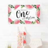 1メロンウォーター色のスイカ1歳 横断幕 (インサイチュ)