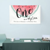 1メロンウォーター色のスイカ1歳 横断幕 (トレードショー)