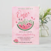 1メロンスイカの水彩一歳 招待状 (スタンド正面)