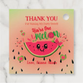 1メロンスイカ最初の誕生日ありがとう フェイバータグ (裏面)