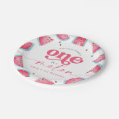 1メロンスイカ1歳の誕生日パーティー ペーパープレート (アングル)