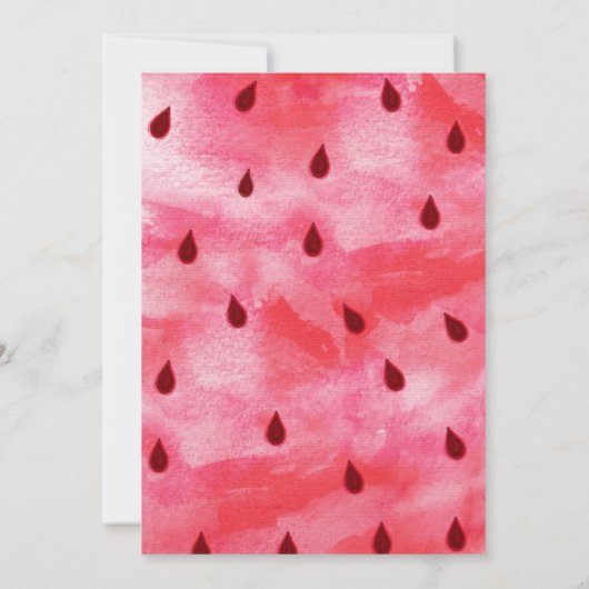 1メロンスイカ1歳の誕生日パーティー 招待状 (裏面)