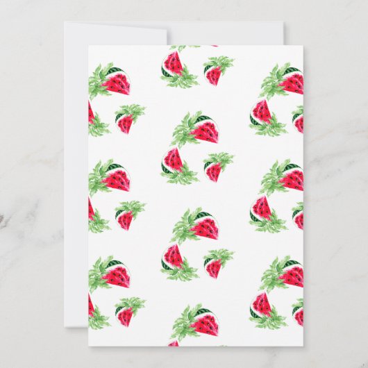 1メロンスイカ1歳の誕生日パーティー 招待状 (裏面)