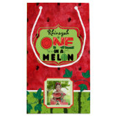 1メロンスイカ1歳の誕生日2枚 スモールペーパーバッグ (裏面)