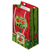 1メロンスイカ1歳の誕生日2枚 スモールペーパーバッグ (正面アングル)