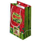 1メロンスイカ1歳の誕生日2枚 スモールペーパーバッグ (裏面アングル)