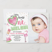 1メロンスイカ1歳招待状 招待状 (正面)