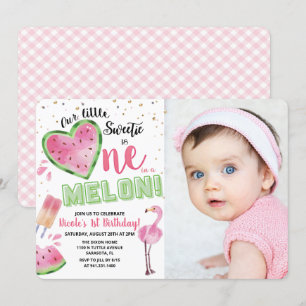 1メロンスイカ1歳招待状 招待状