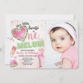 1メロンスイカ1歳招待状 招待状 (正面)