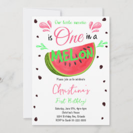 1メロンスイカ1歳招待状 招待状