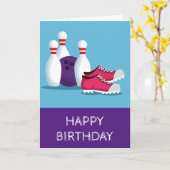 1モダンピンボーリングおもしろい カード (黄色い花)