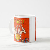 1モダンピンボーリングおもしろい コーヒーマグカップ (正面左)