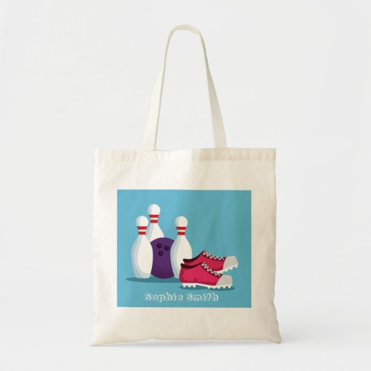 1モダンピンボーリングおもしろい トートバッグ (正面)