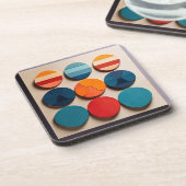 1モダン世紀の幾何学模様 コースター (左側)