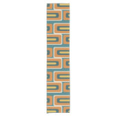 1モダン世紀中葉カラフル長方形1 ショートテーブルランナー (正面)