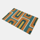 1モダン世紀中葉カラフル長方形1 ドアマット (アングル)