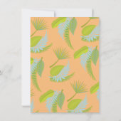 1モダン世紀中頃の日付の保存レトロ記号 招待状 (裏面)