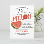 1モダン人のメロン |夏の子供の誕生日 招待状 (スタンド正面)