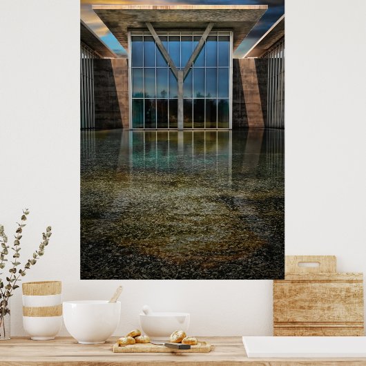 1モダン月 ポスター (キッチン)