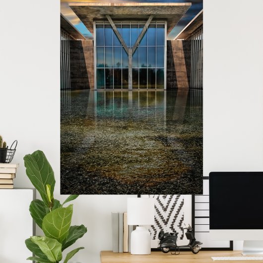 1モダン月 ポスター (ホームオフィス)